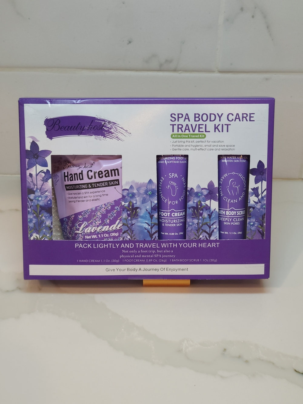 Lavender Spa Body Care Travel Kit NEW In Box